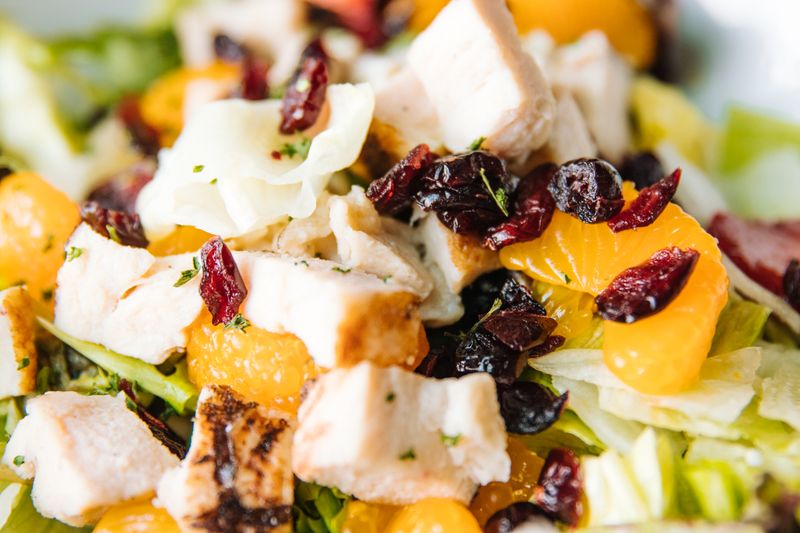 Fresh garden salad with vinaigrette
