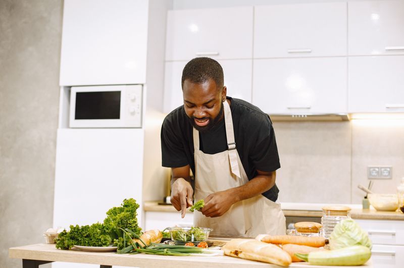 Fresh food catering buffet